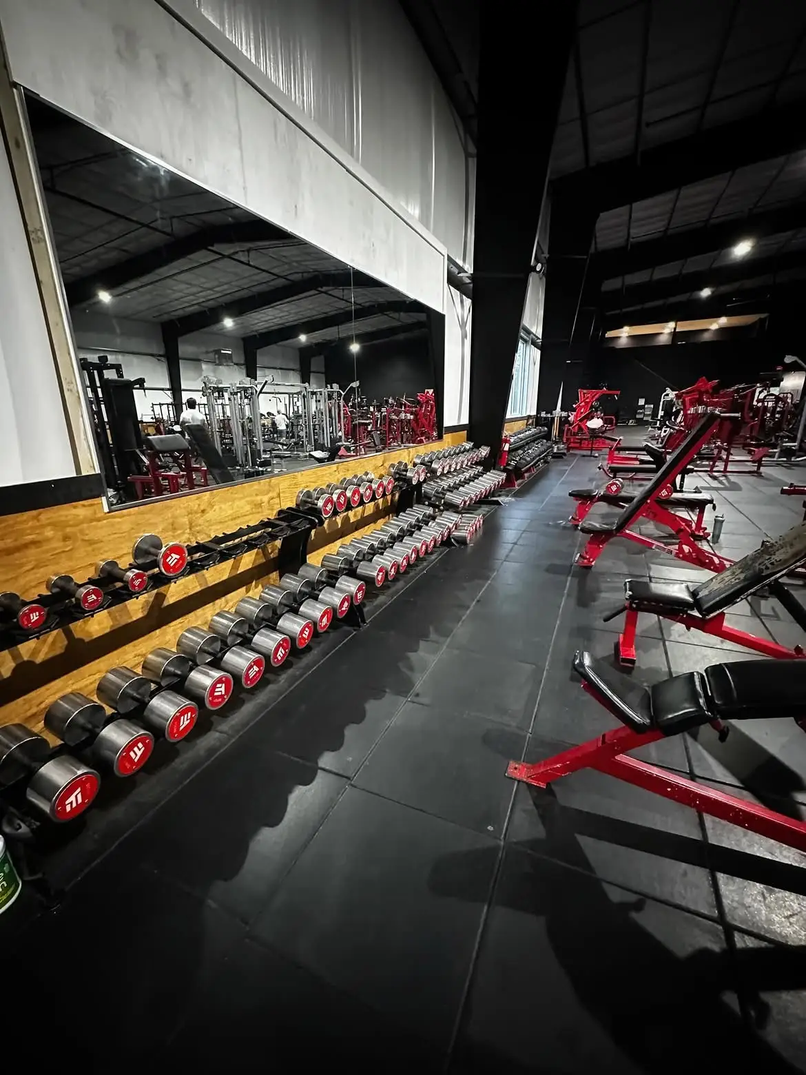 Dumbbell section new gym Everyday Athletes 24 hour access